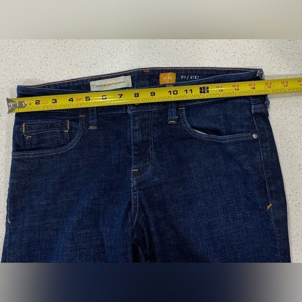 Pilcro Anthropologie Fit/S.TE.T Dark Blue Wash Denim Jeans 29x31 LNWO Tags - Picture 5 of 12